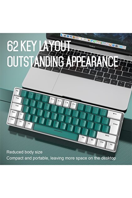 Sarftech Ziyoulang T60 Mini Rgb 62 Tuş Mekanik Blue Switch Gaming