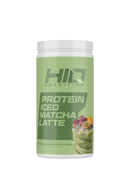 HIQ PROTEIN ICED LATTE MATCHA 500G EXOTIC FRUITS FLAVORED