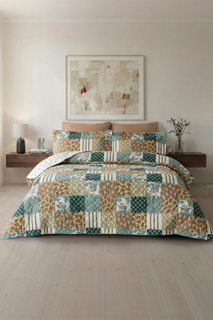 Rubine |   100% Cotton Single Quilted Duvet Cover Set