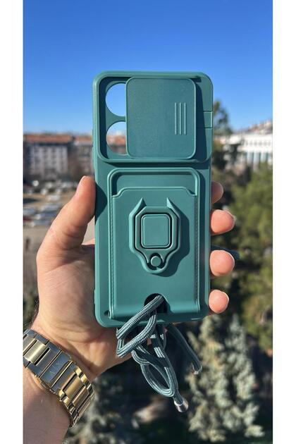 Neck Strap Ring Stand Phone Case Compatible with Infinix Hot 40I and Smart 8