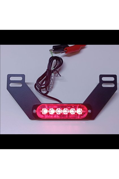 M6 - 18 Modlu Plakalık Altı LED Lamba Metal Braketli Kolay Bağlantı Konnektörlü F1 Stop