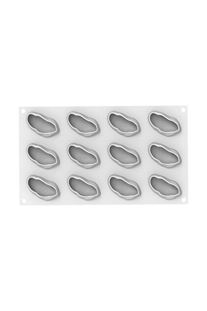 Formă din silicon și decupator pentru brioșe Pistacchio 30, 12 cavități, 30 ml, 62x35mm
