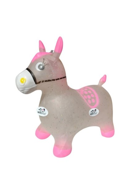 Jumping Donkey Măgar săritor gonflabil, cu sunete și lumini, 55x50x25 cm, pentru interior