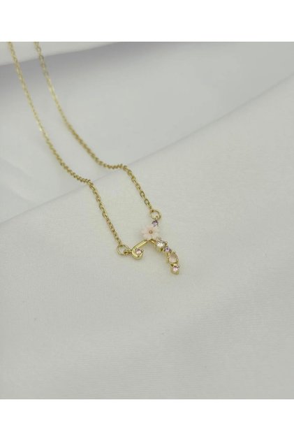 Steel Princess Letter Necklace