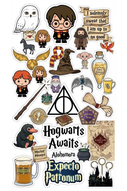 Harry Potter Pasta Süsü - Harry Potterlı Yenilebilir Pasta Resmi ve Baskısı - Yenilebilir Kağıt