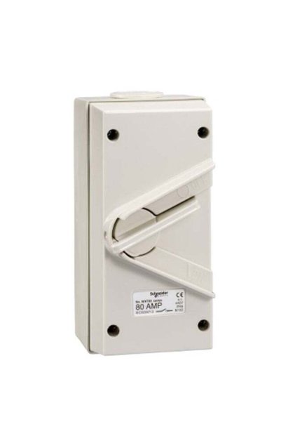 80A - 440V - Surface Mount triple Pole Isolating Switch - IP66