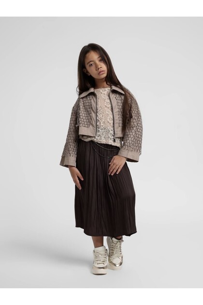 Girl's Jacket Skirt 3-Piece Set