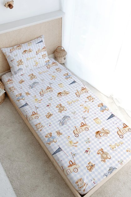 Single Fitted Sheet Set - Pureline Series - Cute Baby Toys