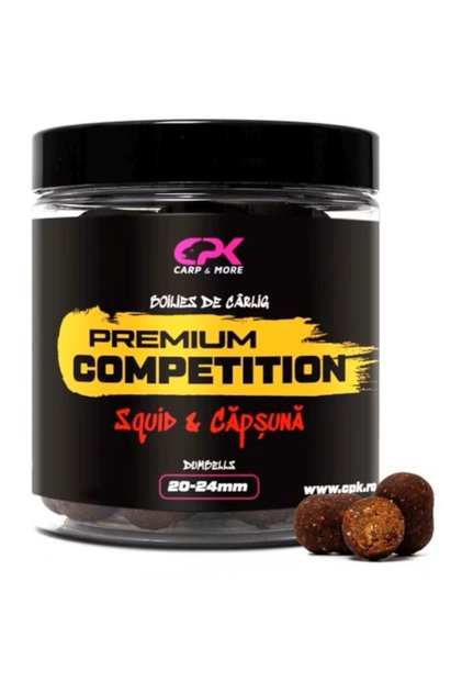 Boilies carlig competition squid & capsuna 20 & 24 mm dumbells, 100 g