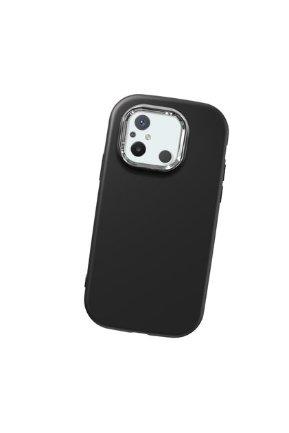 Redmi 12C Compatible Camera Protected Black Soft Silicone Phone Case Patterned