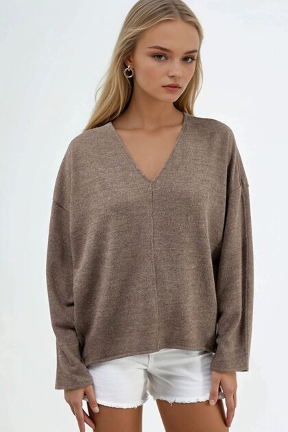 Busem V-Neck Long Sleeve Blouse