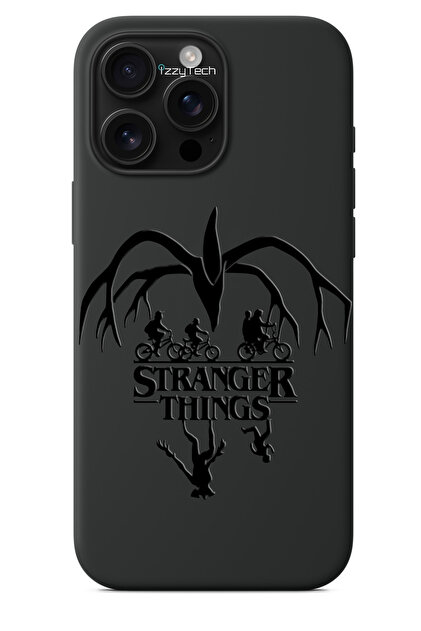 izzytech iPhone 14 Pro Max Uyumlu Siyah Telefon Kılıfı – Stranger