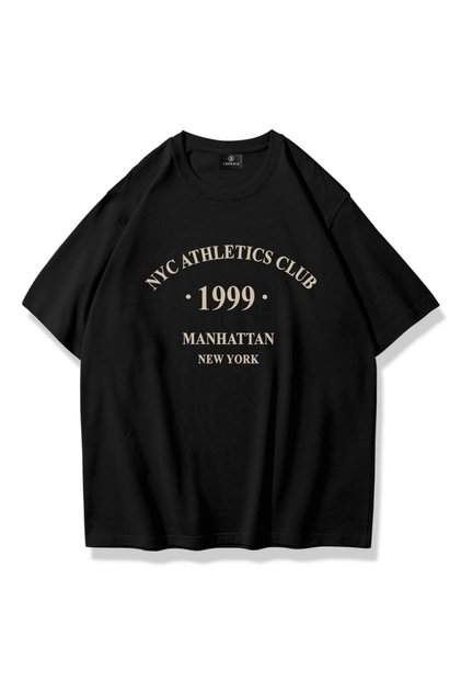Unisex Nyc Athletics Club Tshirt Black