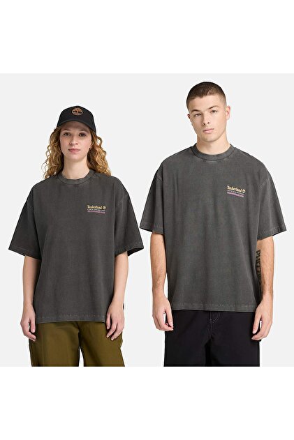 Timberland Fly Fishing Graphic Tee Erkek Siyah Tshirt Tb0a5n7z0011