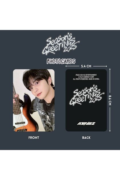 Kpop Dünyasi ATEEZ ''2025 Season's Greetings '' Photocards Set
