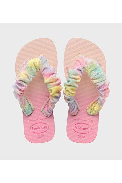 Ombre Plush Pink Girl's Flip Flops Slipper