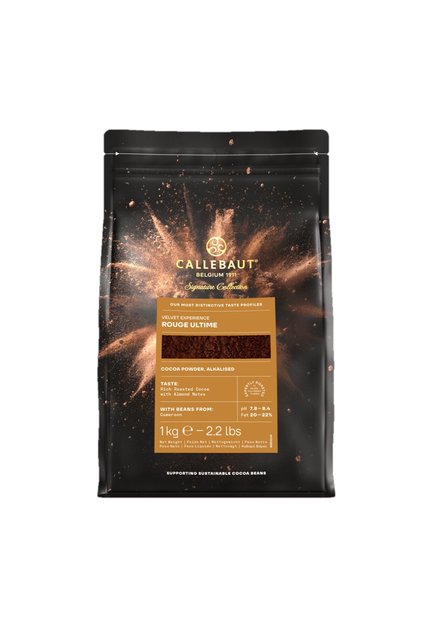 Callebaut cacao alcalinizata grasime 20-22% Rouge Ultimate fina belgiana cacao callebaut 1 kg velvet