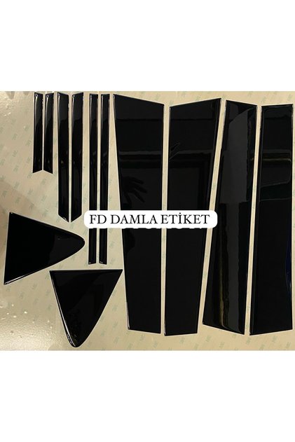 Toyota Corolla 2019 - 2023 Door Pillar Pianoblack Finish Glossy Black Special Design