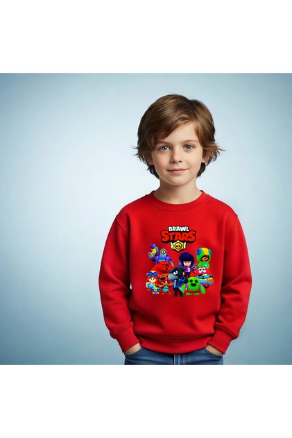 Sweatshirt Brawl Stars Printed Cotton Lu Children's Sweatshirt