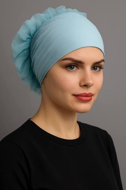 Ruffle Bonnet Hijab Bonnet