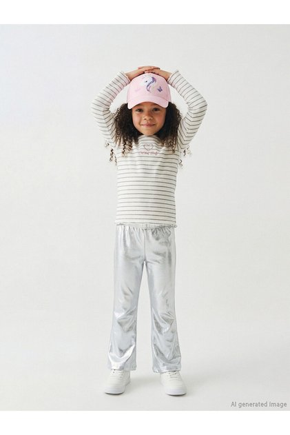 Vizyon New Season Shiny Look Spanish Style Girls' Leggings