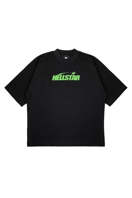 Unisex Oversized Hellstar Green Printed Boxy Fit Thick Fabric (240Gsm) T-Shirt