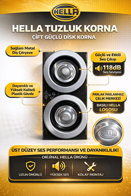 Hella Tuzluk Korna Çiftli Disk Korna Seti - Fiyatı, Yorumları