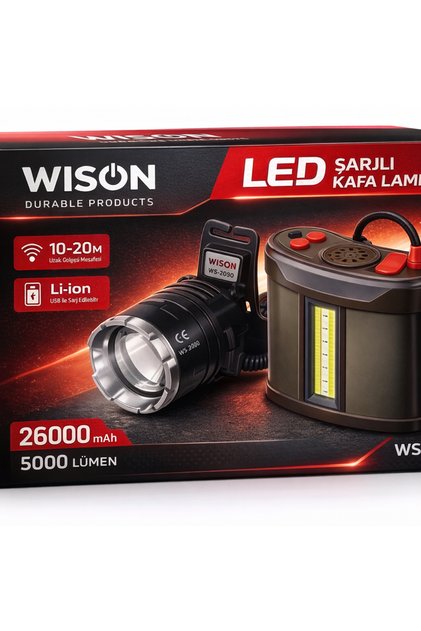 Kafa feneri 5000 lümen 60 watt