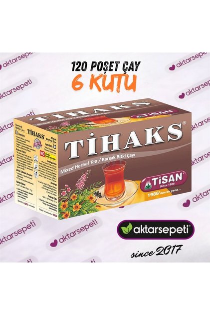 Tihaks Çay | Bir gün değil hergün rahat | 120 Poşet çay | Form Çay