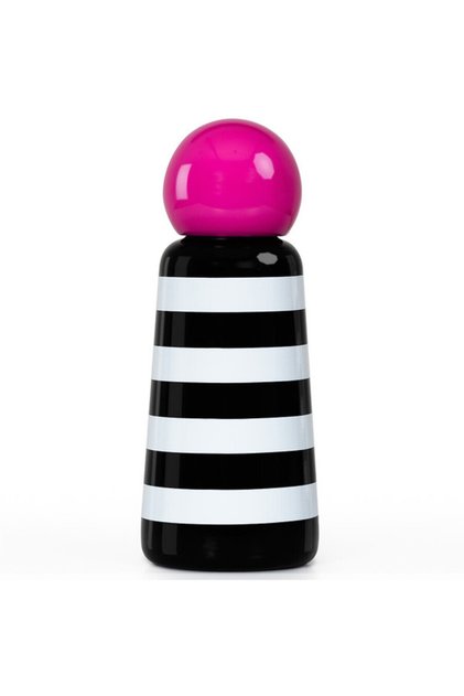 Skittle Bottle – 300 ml Stripes & Hot Pink – Insulated Hot & Cold Water Bottle