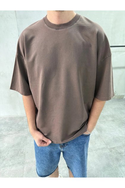 Men's Washable Round Neck Oversized T-Shirt