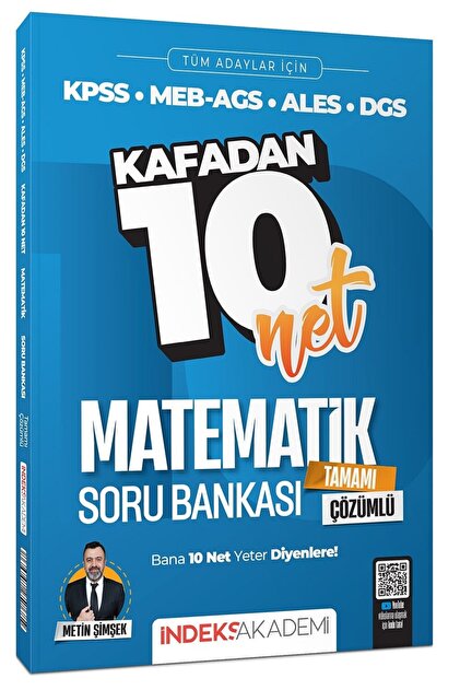 mecページです。 İndeks Akademi 2026 KPSS MEB-AGS ALES DGS Matematik Kafadan 10 Net