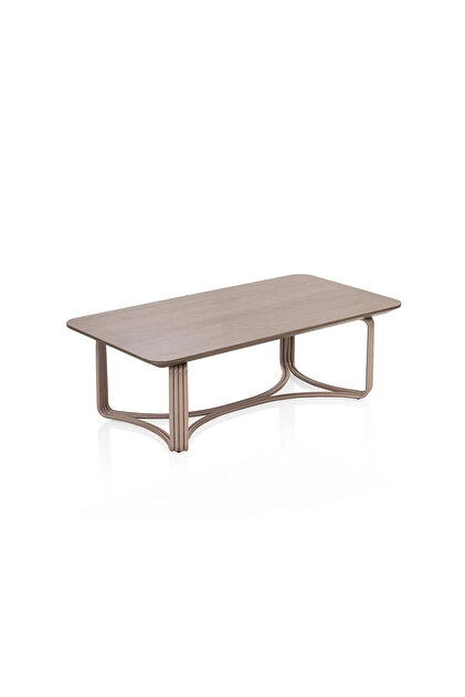 Metal Center Table Brown