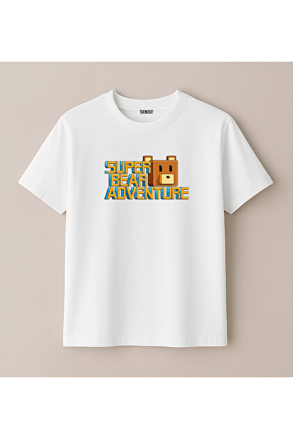 Super Bear Adventure Printed Children's T-Shirt (4-13 Years) - Kids Tshirt