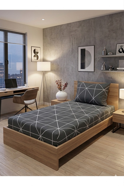 Single Elastic Sheet and 1 Pillowcase