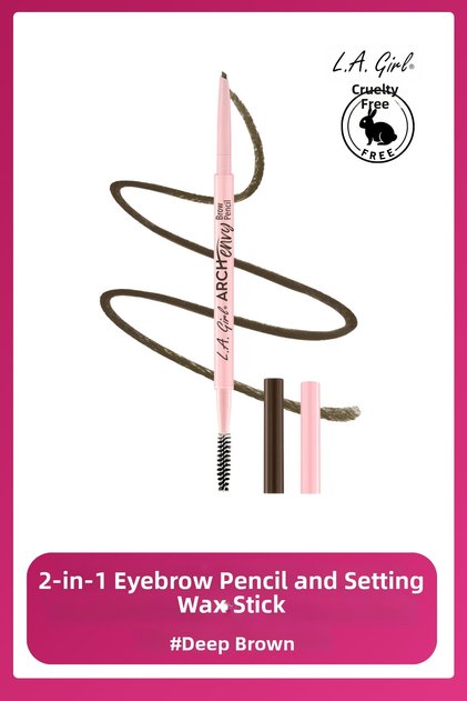 Arch Envy – 2-in-1 Eyebrow Pencil and Fixing Wax Stick # Deep Brown - Gbp33