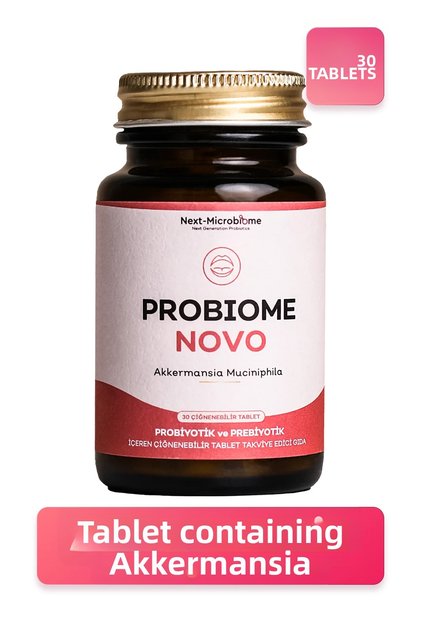 Probiome-Novo Chewable Tablets Containing Akkermansia Muciniphila (30 Tablets)