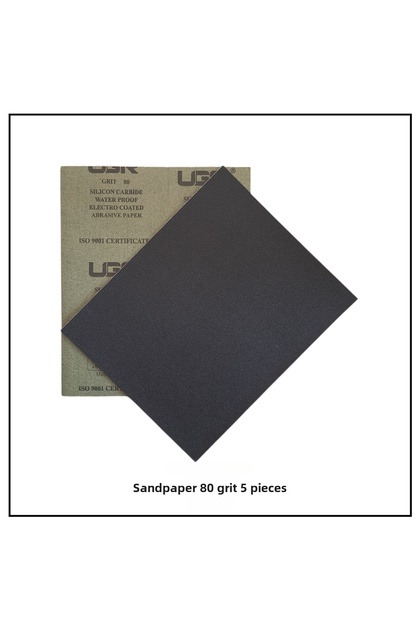 Water sandpaper, 80 grit, (5 sheets)
