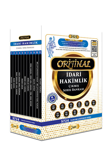 Yetki Yayıncılık Yetki 2025 İdari Hakimlik Orijinal Çıkmış Sorular
