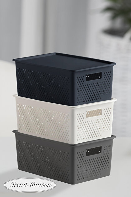 Trend Maison Çok Amaçlı Düzenleyici Organizer 4 L. Plastik Kapaklı