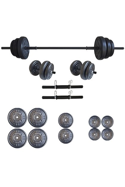 Moccadiamond 55 Kg Halter Seti Dambıl Seti 55 Kg Ağırlık Ve Vücut Geliştirme(50 Kg Plaka Ağırlığı)