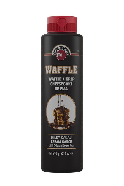 Sütlü Kakaolu Waffle ve Krep için Krema Sosu 940 gr