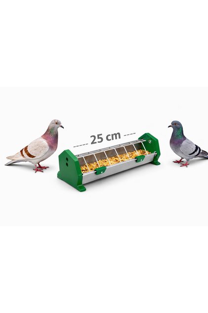 Güvercin Yemlik 25 cm Tavuk, Civciv, Ördek, Hindi Yemlik Metal, Pıgeon Kümes ekipmanları