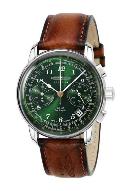 Zeppelin Mens Watch 7614-4, Quartz, 43mm, 5ATM- Trendyol