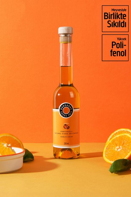Portakallı Naturel Sızma Zeytinyağı 250 ml Hediyelik Kutusunda