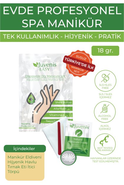 Hijyenik Tek Kullanımlık Allantoin Ve E Vitaminli Kişiye Özel Tırnak Susuz Manikür Seti