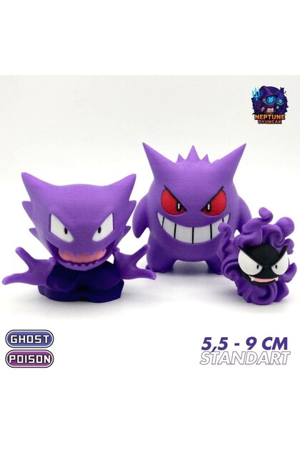 Neptune #0092 Gastly, Haunter, Gengar Pokemon Gelişim Seti