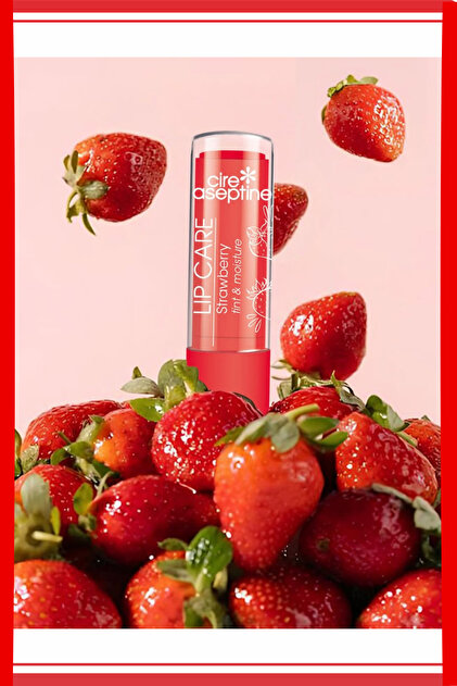 Cire Aseptine Lip Care Çilek Renkli Dudak Bakım Kremi 4.5 G