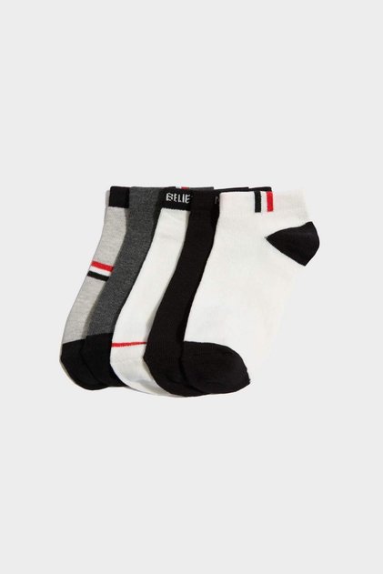 Printed 5-Piece Cotton Booties Socks for Boys G2020A8Ns