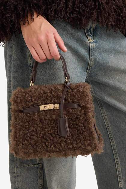 Women's Plush Handbag F5448Axns
